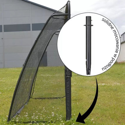 FOOTBALL GOAL WITH NET AND SHOOTING TARGET 240x160x80CM ENERO PRO