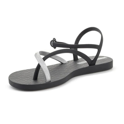 IPANEMA ELEGANT SAND moteriškos basutės, juodos/sidabrinės spalvos, 83782-BN808
