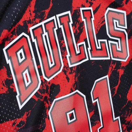 Marškinėliai Mitchell & Ness Marble NBA Swingman Dennis Rodman Chicago Bulls