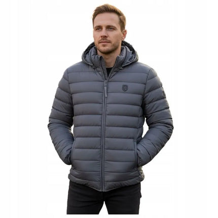 Geographical Norway men's jacket AMIGOTAL HOOD DB DGREY MEN 233 DARK GRAY (WZ5179H/GN-GRIS FONCÉ)