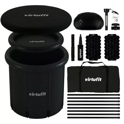 VIRTUFIT ICE BATH XXL - 375 LITERS - ANTHRACITE - WITH ACCESSORIES