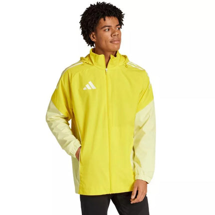 Vyriška adidas Tiro 25 Competition visų orų striukė Geltona JI8958