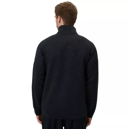 Men's fleece 4F M443 deep black melange 4FWSS26TFLEM443 20M
