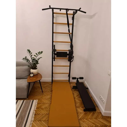 Sulankstomas gimnastikos čiužinys, rudas, 180 cm, BENCHK