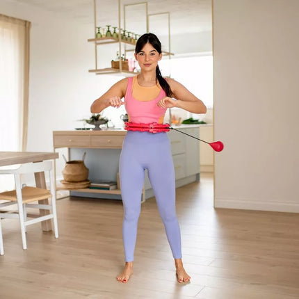 FH01 RAUDONAS HULA HOOP SU SVORIU