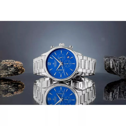 Vyriškas laikrodis Giewont Chronograph Safyras Sidabrinis Mėlynas GW6310-B3