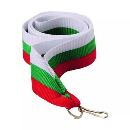 11 mm juosta - balta, žalia ir raudona