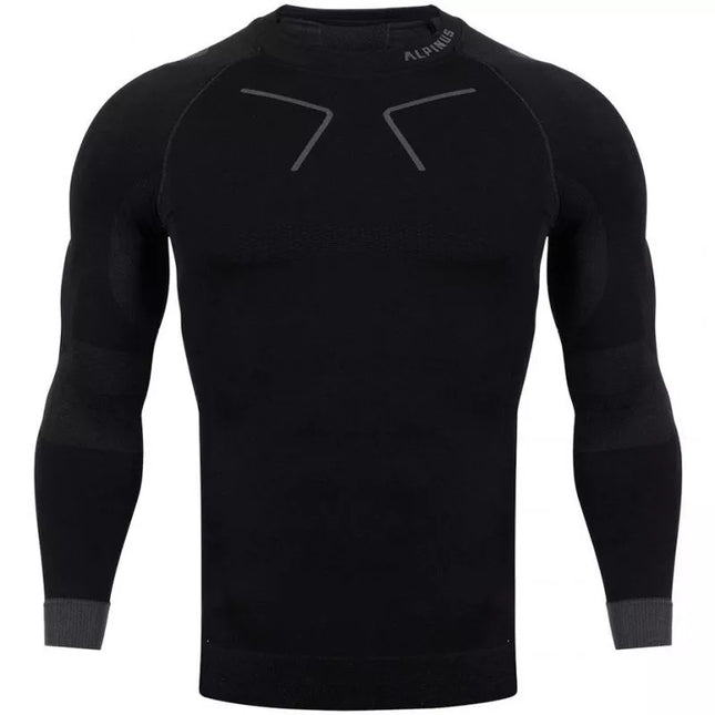 Alpinus Tactical Base Layer Thermoactive Marškinėliai Juoda ir Pilka M GT43219