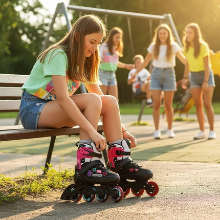 NA2053A VIBE PINK ROLLER SKATES SIZE M(37-40) NILS EXTREME