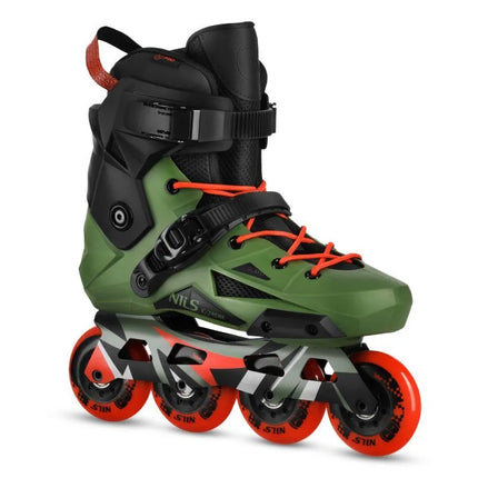 NA1601 SLAYD GREEN SLALOM ROLLER SKATES SIZE 45 NILS EXTREME