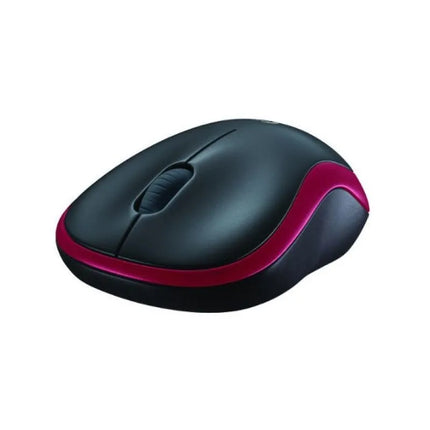 Belaidė pelė Logitech M185 910-002237 (optinė; 1000 DPI; raudona)