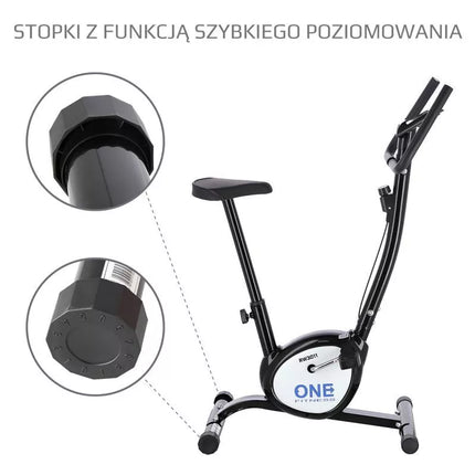 One Fitness RW3011 black mechanical bike