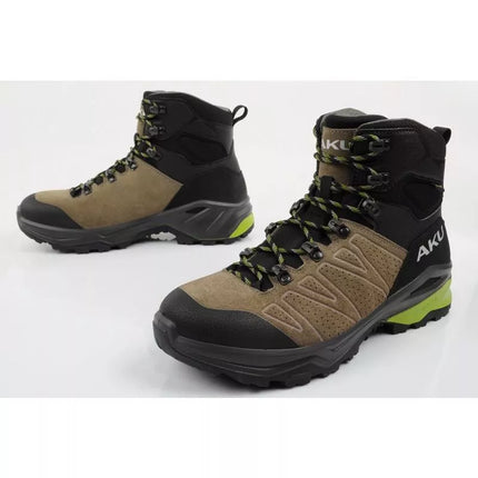 Aku men's trekking sports shoes Adapta Gore-tex leather black green