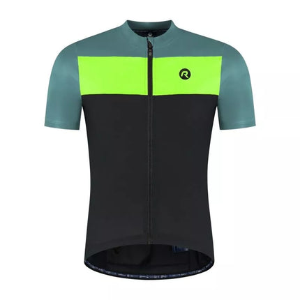 Rogelli CORE BLOCK T-shirt black-turquoise-yellow 7XL