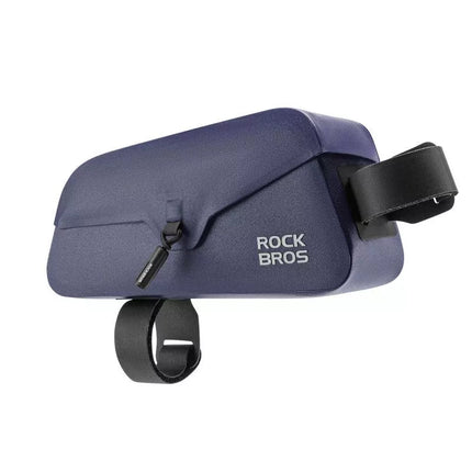 Rockbros 30120122006 Vandeniui atsparus dviračio rėmo krepšys su magnetiniu užsegimu, 0.9L - Mėlynas