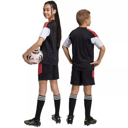 adidas Tiro 26 League kids' shorts black and red KA8814
