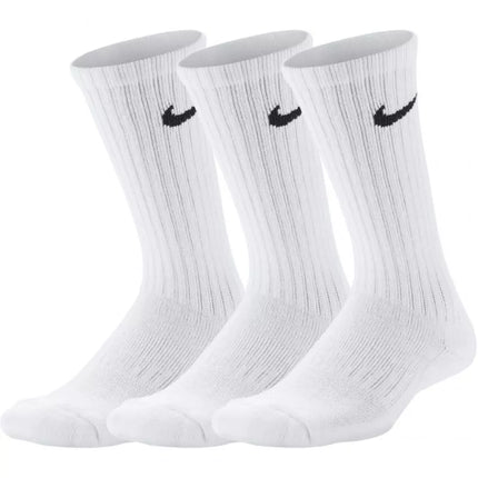 Nike Performance Cushioned Crew 3P Jr SX6842 100 kojinės
