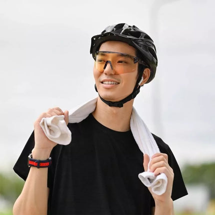 Rockbros Photochromic Cycling Glasses with UV Protection and Corrective Insert - Transparent Black