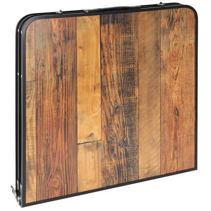 SULANKSTOMAS KEMPINGO STALAS 120X60X70/62/55CM MEDINIS