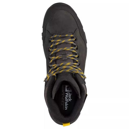 Jack Wolfskin REBELLION TEXAPORE MID vyriški žygio batai (phantom / burly yellow XT) (4051171_6357)