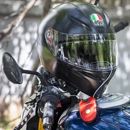 Rockbros 32420981001 dviračio spyna su ištraukiamu troseliu - raudona