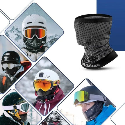 Qunature 11230014002 slidinėjimo šalikas, sportinė bandana, universalus dydis - juoda