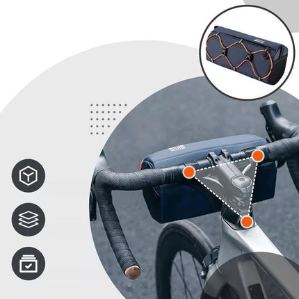 Rockbros 30110054002 bicycle handlebar bag 2.2 l - blue