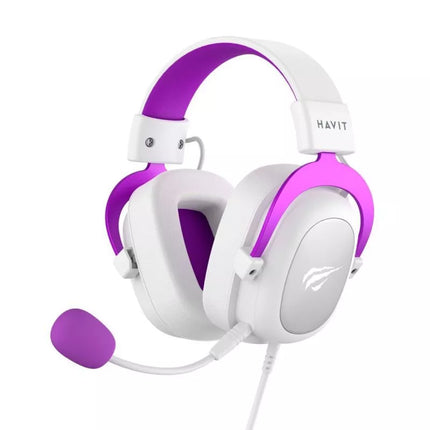 Havit H2002d Žaidimų ausinės Baltos / Violetinės