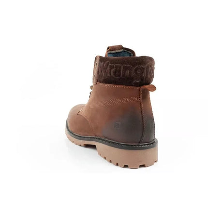 Vyriški Wrangler Arch batai, Chelsea tipo, elegantiškos tamsiai rudos odos
