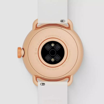 Withings ScanWatch 2 Hybrid Watch - Stainless Steel - Hybrid Smartwatch with Strap - Fluoroelastomer - Wrist Size: 146-211mm - Solid Color - Bluetooth - 34.6g - Sand