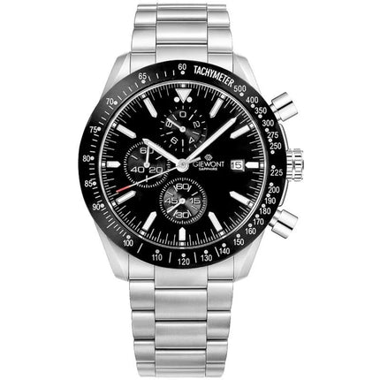 Vyriškas laikrodis Giewont Chronograph Safyrinis Sidabrinis Juodas GW8720-B2