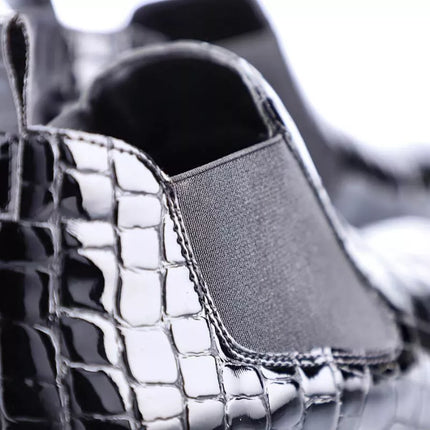 Rieker W R474 gyvatės odos aulinukai juodi