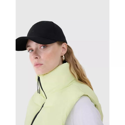 Cropped down vest with synthetic filling for women 4F 4FWSS25TVJAF182-45S