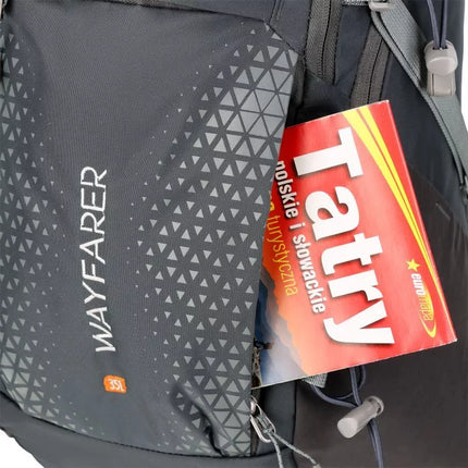 NC1925 GRAY WAYFARER 35L NILS CAMP TRAVEL BACKPACK