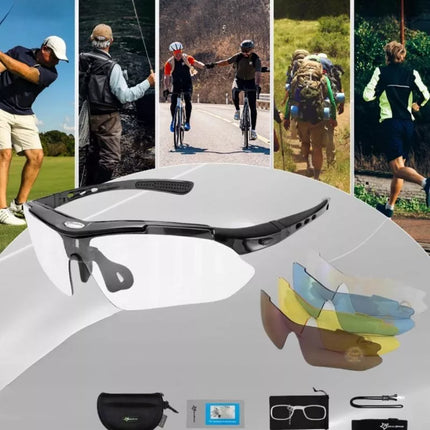 Rockbros 10003 Polarized Cycling Glasses - Black