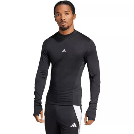Vyriški adidas Techfit Cold.Rdy juodi ilgarankoviai marškinėliai JL5623