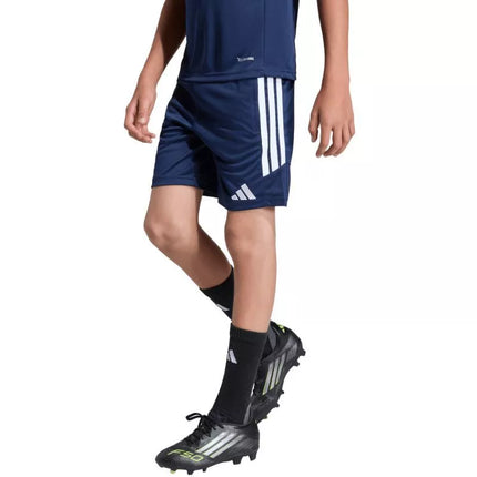 adidas Tiro 26 Treniruočių tamsiai mėlynos vaikiški šortai JY7150