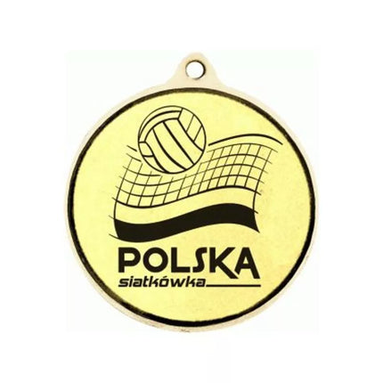 Gold medal - running - laser engraved steel medal - RMI