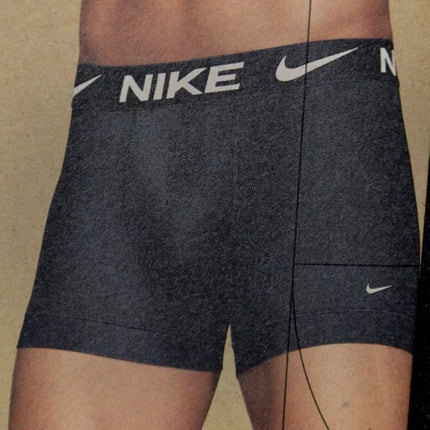 Nike vyriški bokseriai 3 vnt. JUODA - 0000KE1156-BAV
