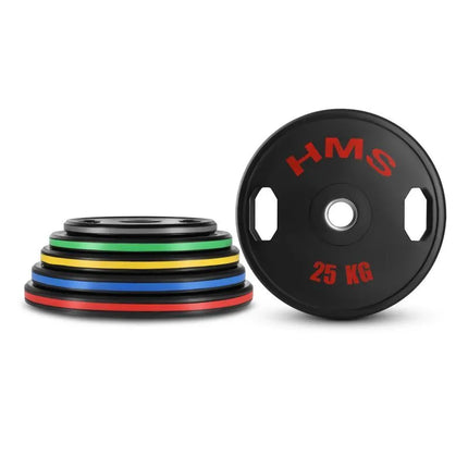 TOG25 2 x 25 KG OLYMPIC RUBBER-COATED PLATE 2 x 25 KG HMS