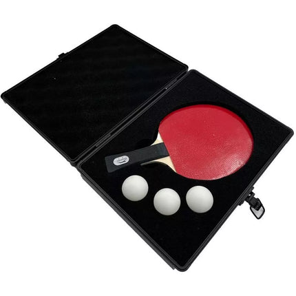 CASE COVER FOR RACKET AND 3 BALLS FOR TABLE TENNIS JOOLA ALU LASER BLACK