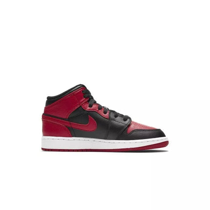 Air Jordan 1 Mid Banned GS retro batai - 554725-074