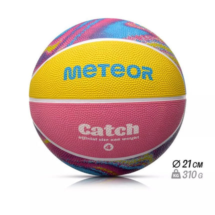 Krepšinio kamuolys Meteor Catch 4 16811, dydis 4
