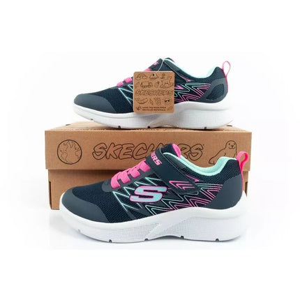 Skechers Microspec lengvi vaikiški sportiniai bateliai mergaitėms
