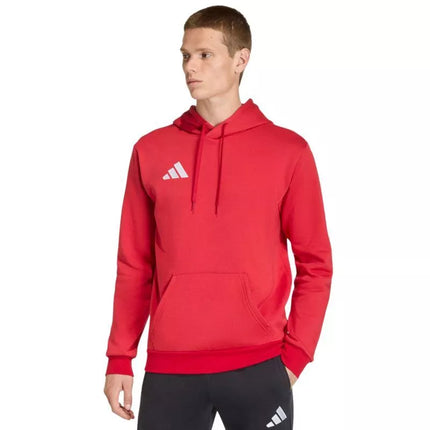 Vyriškas adidas Entrada 26 gobtuvinis džemperis raudonas JZ6576