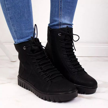 Rieker W R279B suomėti aulinukai, juodi