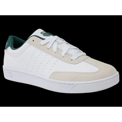 K-swiss sneakers COURT BALBOA WHITE/CLOUD DANCER/POSY GREEN-M (04735-168-M)