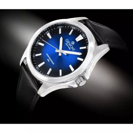 Giewont Elegance Sapphire Men's Watch Black and Blue GW5160-A3