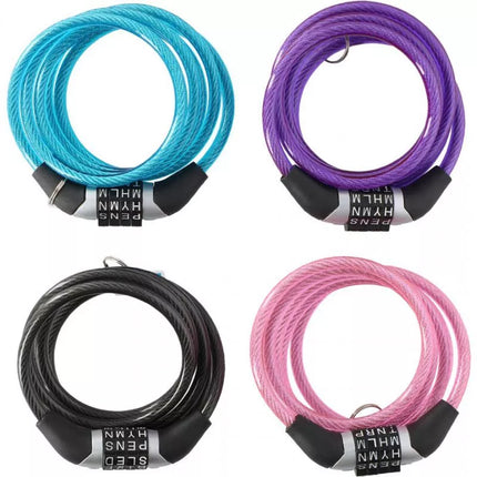Dunlop dviračio kodo spyna 6 mm 120 cm ST 4ass 02922