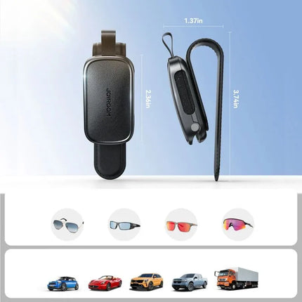 Joyroom JR-ZS511 Laikiklis ant automobilio skydelio nuo saulės su magnetiniu spaustuku – juodas